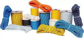 Corda Rope Antica Corderia Marra pinta virvė 6mm 20m balta su šviesiai mėlynomis juostelėmis