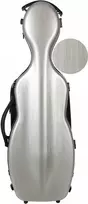 Stiklo pluošto smuiko dėklas Steel Effect 4/4 M-case Sidabrinis