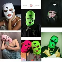 Yamee balaclava vyrams moterims – 3 skylių balaclava pilna kaukė slidinėjimo kepurė žieminė kepurė megzta kaukė veido uždangalas lauko dviračių sportui slidinėjimui