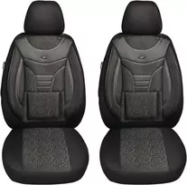 Bremer Sitzbezüge individualūs automobilio sėdynių užvalkalai, suderinami su vw t6 t6.1 multivan vairuotojo ir keleivio sėdynėmis nuo 2015-2021 m. / automobilio sėdynių užvalkalų apsauginis rinkinys, 2 vnt., juodos spalvos