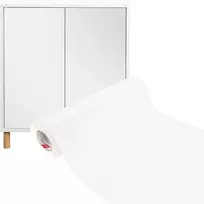 Decomeister Balta matinė lipni plėvelė baldams, durims, Pvc, rulonas 63x600cm, pasidaryk pats