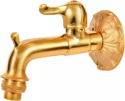 Variosan Nostalgia išleidimo ventilis 11275, 1/2 colio, poliruotas žalvaris, didelis atstumas nuo sienos, tvirta sieninė rozetė