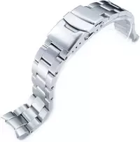 Miltat 20 mm apyrankė, skirta Seiko Skx013, Super-o Solid 316l šlifuotas nerūdijantis plienas, sidabrinė, Classic