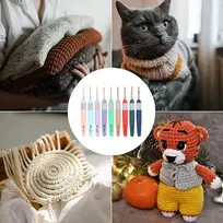 9 dalių/rinkinys vąšeliai, ergonomiškas vąšelių rinkinys, mezgimo adatų audimo įrankiai su minkšta rankena