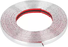 X Autohaux 5 m automobilio chromo apdaila Pvc lipni lanksti langų kėbulo durų apdaila