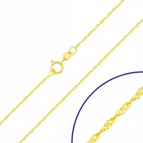 Auksinė grandinėlė singapūras 50 cm - praba 585