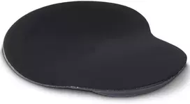 Hama ergonomiškas pelės kilimėlis su riešo atrama (gelinis pelės kilimėlis, atminties putos, patvarus pelės kilimėlis su riešo atrama, pelės kilimėlis, neslystantis, universalus kompiuterio pelės kilimėlis, skirtas stalui) juodas