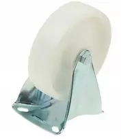 Statinis ratukas vežimėliui 125 mm, standus nailoninis transportavimo ratas