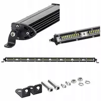 Led panelis 80 diodų tolimojo šviesos led bar slim 4400lm 60w 65cm 12v 24v tir bus