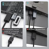 Warrky Displayport į Hdmi kabelis 4k, 3m, pintas