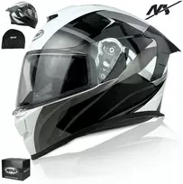 Nox Motociklininko šalmas integralinis Naxa F33 D.l+skydelis vieta akiniams Intercom