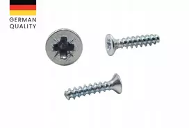 Varžtai plastikui, plastikui 2.5x12mm su įleidžiama galvute, 50vnt.