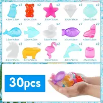 Daugkartinio naudojimo ledo kubelių padėklas, Silverchry vaisių ledo kubeliai, plastikinis