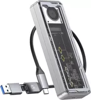Orico 40gbps m.2 nvme ssd dėklas, usb4 nvme dėklas su efektyviu aušinimo ventiliatoriumi, palaiko 2230 2242 2260 2280 (m key), suderinamas su thunderbolt 4/3 usb4/3.2/3.1/3.0/2.0