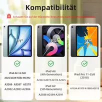 Zktuyu Magnetinis dėklas, skirtas Ipad Air 11 colių M3/m2 (2025/2024), Ipad Air 5/4 (10.9 colio, 2022/2020 modelis, 5-osios/4-osios kartos), magnetinis tvirtinimas, plonas dėklas, palaiko Pieštukas Pro/usb-c, violetinis