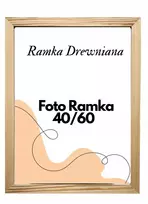 Didelis rėmelis 40x60 cm nuotraukai, žemėlapiui, dėlionei, medinis pušies rėmas, pakabinamas