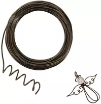 15.5 metrų ruda aliuminio amatinė viela, 16 gabarito 1.5 mm storio skulptūrinė viela, tinkama viela skulptūroms, lanksti metalinė viela lėlių skeletams gaminti, "pasidaryk pats" amatai