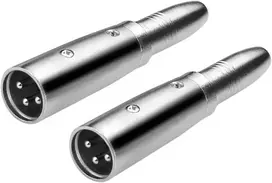 Eightnoo xlr į 6.35mm 1/4" trs stereo female adapteris (xlr male į 6.35mm female)