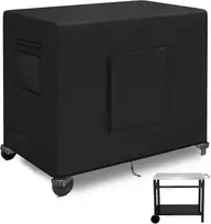 Kovshuiwe 36"l x 24"w x 35"h lauko stalo uždangalas bbq vežimėliui, nerūdijančio plieno vežimėlis su ratukais