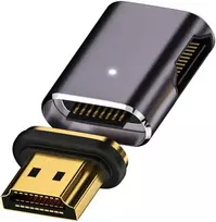 Xiwai 8k Hdmi 2.1 magnetinis prailginimo adapteris 19 kontaktų Hdmi A tipo jungtis į lizdą stačiu kampu 90 laipsnių tiesus vaizdo adapteris nešiojamam kompiuteriui Hdtv