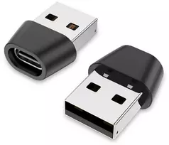 Usb c female į usb male adapterių rinkinys iš 2, usb 2.0 usb-c į usb-a otg adapteris, suderinamas su usb c į usb c laidu