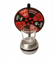 Stalo žaidimas Wheel of Shots, linksma ruletė su taurele