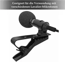Tokaneit Mini Lavalier mikrofonai, metalinis mikrofono segtukas interviu, vaizdo konferencijoms, podcast'ams ir paskaitoms, 10 vnt. (juodas)