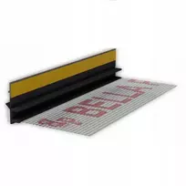 Pvc lango apdailos juosta su tinkleliu ir sandarikliu 300 cm 9/3 juoda 300 cm