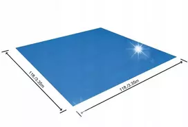 Apsauginis kilimėlis po stačiakampiu baseinu 335x335cm Folija 58001 Bestway