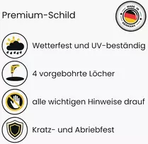 Atsargiai, elektros tvoros ženklas (20 x 13 cm – 10 vnt. rinkinys) – Achtung Strom und Füttern verboten für jeden Weidezaun – kein Betreten für Stromzaun – įspėjamasis ženklas pagal Vde 0667, Vde 0131 ir Din En