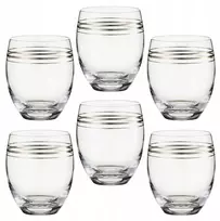 6 stiklinių rinkinys 430 ml Tremo Platin Villa Italia
