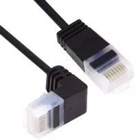 Cy 0.5m itin plonas cat6 ethernet kabelis rj45 žemyn kampu utp tinklo kabelis patch kabelis 90 laipsnių cat6a lan nešiojamam