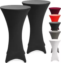 Beautissu 2 dalių tamprių padėkliukų rinkinys Stella stalui, skersmuo 80-85 cm - Elegantiški tamprūs stalo padėkliukai kaip stalo uždangalai