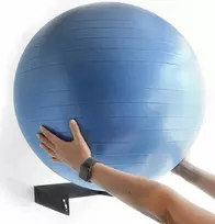 Sieninis laikiklis kamuoliams pilatesui, pilateso reikmenys, joga, fitnesas, metalinis