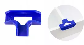 Bricotech Staliaus spaustuvas 90° t korpusams 18 mm mdf plokštėms trečia ranka stačiu kampu