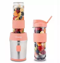 H.koenig Mini kompaktiškas blenderis 570ml 300w 2 buteliai nerūdijantis plienas