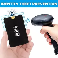 Oqkahiv 20 Rfid blokavimo kortelių dėklų rinkinys vyrams ir moterims - kreditinių kortelių dėklas ir kortelių dėklas su efektyvia Rfid apsauga - kortelių apsauga juodos spalvos - dydis: 6,2 x 9,2 cm, juodas