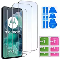 3x grūdintas stiklas Motorola Moto G35 5g ekranui 9h | 3 vnt. rinkinys
