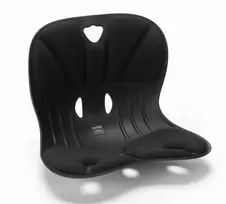 Curble Wider juodas korekcinė sėdynė - ergonomiška stuburo atrama