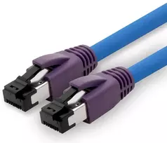 1conn 2 m Cat8 Gigabit Ethernet tinklo kabelis 40Gb S Ftp Lszh Cat 8 duomenų kabelis Rj45 mėlynas - 1 vnt. 2 m
