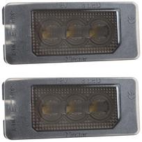 LED valstybinio numerio apšvietimo žibintai BMW E39 E60 E61 E70 E71 E72, tamsinti, komplektas (2 vnt.)