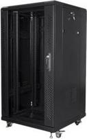 Lanberg | Rack cabinet 19" free-standing 22U/600x600 (flat pack) | FF01-6622-12B | Black FF01-6622-12B | 5901969424478