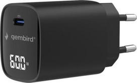 Gembird 60W USB Type-C fast charger, LCD | TA-UC-1C-PD60LCD-01-BK TA-UC-1C-PD60LCD-01- | 8716309138451