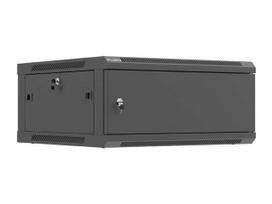 Sieninė įrangos spinta Lanberg WF01-6604-00B, 19 colių, 4U, 600 × 600, Juoda