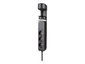 Stalinis elektros lizdas Neomounts DS22-840BL6, USB-C ir USB-A
