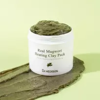 DR. HEDISON Real Mugwort Heating Clay Pack – šildanti molio kaukė su kiečiais - 265g