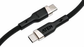 Kabelis Aten  240W USB-C to USB-C Braided Charging Cable, 1 m | 2L-3101P240 | USB-C to USB-C