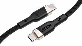 Kabelis Aten  240W USB-C to USB-C Braided Charging Cable, 2 m | 2L-3102P240 | USB-C to USB-C