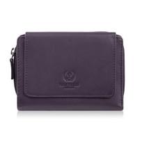 Violetinės spalvos moteriška odinė piniginė, didelė, horizontalios orientacijos, su RFID Paolo Peruzzi SL-07-VI