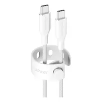 PanzerGlass empower™ by ® Racing 240W USB-C to USB-C Cable | USB 2.0 | 1.2M | Silver White USB cable